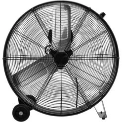 COSTWAY Φ65cm Trommelventilator Lüfter 3 Stufen Industriell, Mit Rollen, Bodenventilator, Ventilator Windmaschine Standventilatoren Für Lager, Treibhaus, Werkstatt, Terrasse Und Keller -Elektrischer Ventilator Verkäufe 61264937 3