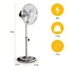 Tristar Standventilator Oszillierend Chrom Ø25cm 30W Höhe 65-85cm -Elektrischer Ventilator Verkäufe 73794716 1