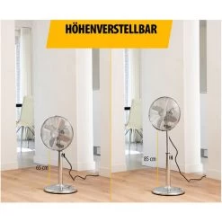Tristar Standventilator Oszillierend Chrom Ø25cm 30W Höhe 65-85cm -Elektrischer Ventilator Verkäufe 73794716 3
