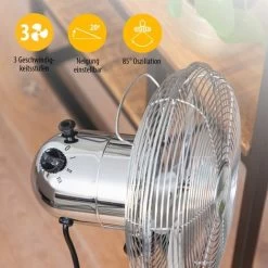 Tristar Standventilator Oszillierend Chrom Ø25cm 30W Höhe 65-85cm -Elektrischer Ventilator Verkäufe 73794716 4