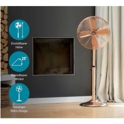 Tristar Standventilator Oszillierend Kupfer Ø40cm 50W Höhe 85-128cm -Elektrischer Ventilator Verkäufe 73794904 4