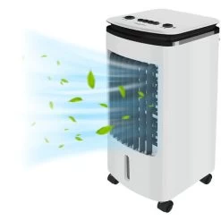 Froadp Mobile Klimaanlage Ohne Abluftschlauch Klimagerät 3 In1 Ventilator Luftkühler Mit Luftbefeuchtung Luftreiniger (4 Liter Kapazität, 80W)