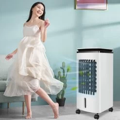Froadp Mobile Klimaanlage Ohne Abluftschlauch Klimagerät 3 In1 Ventilator Luftkühler Mit Luftbefeuchtung Luftreiniger (4 Liter Kapazität, 80W) -Elektrischer Ventilator Verkäufe 75062362 5