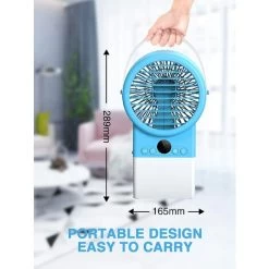 Tragbare Klimaanlage, 4 In 1, Luftkühler, Luftbefeuchter, Ventilator, Nachtlicht, Tragbare Klimaanlage Mit Timer, 7 Lichtfarben, 3 Geschwindigkeiten Für Zuhause Und Büro -Elektrischer Ventilator Verkäufe 75268210 4