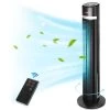 Aigostar Turmventilator Mit Fernbedienung Leise Ventilator, 103cm Mobiler Lüfter Säulenventilator 60°Oszillation, LED-Anzeige, 3 Modi,3 Geschwindigkeiten, 7H Timer, 35W Standventilator, Schwarz -Elektrischer Ventilator Verkäufe 76054467 1