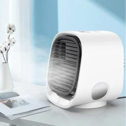 Air Cooler Fan USB Mini Tragbare Klimaanlage Fan Desk Space Personal Cooler Lüfter Für Schlafzimmer Büro Dropshipping -Elektrischer Ventilator Verkäufe 76202207 5