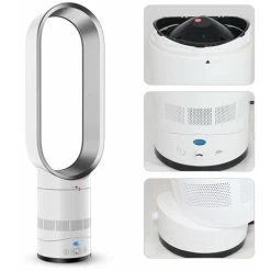 Elektrischer Blattloser Ventilator Cool Air 16-Zoll-Kinder-Sicherheits-Turmventilator Home-Office-Luftkühler Mit Ferngesteuertem Ventilator EU-Stecker Gold -Elektrischer Ventilator Verkäufe 76320015 5