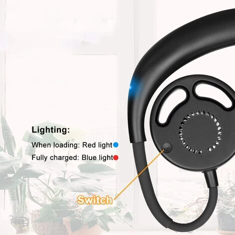 Tragbarer Ventilator, Mini USB Ventilator Hände, Wiederaufladbarer Tragbarer Nackenbügel Ventilator, Schreibtisch Ventilator, Ventilator Mit Bügel Für Den Nacken, 3 Geschwindigkeiten 5 Tragbarer Ventilator, Mini USB Ventilator Hände, Wiederaufladbarer Tragbarer Nackenbügel Ventilator, Schreibtisch Ventilator, Ventilator Mit Bügel Für Den Nacken, 3 Geschwindigkeiten – Bild 3