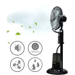 Nebelventilator Ninove 75W Mit Wassernebel Schwarz In.tec -Elektrischer Ventilator Verkäufe 81504817 3