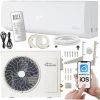 TroniTechnik® Dalvik II Split Klimaanlage Klimagerät Splitgerät Mit Kühlung Heizung Ventilation Entfeuchtung Luftfilter, Fernbedienung, WiFi App-Steuerung (9000 BTU) Inkl. Kupferleitung -Elektrischer Ventilator Verkäufe 83688674 1