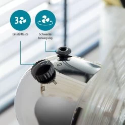 Tristar Standventilator Oszillierend Chrom Ø40cm 50W Höhe 85-128cm -Elektrischer Ventilator Verkäufe 85922563 5