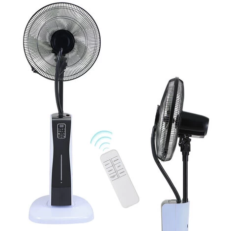Randaco Stand-Ventilator Mit Sprühnebel & Fernbedienung Wasser-Nebel 3 Randaco Stand-Ventilator Mit Sprühnebel & Fernbedienung Wasser-Nebel