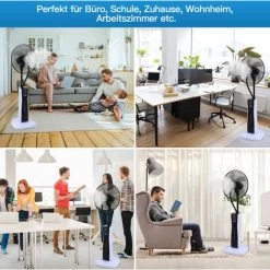 Randaco Stand-Ventilator Mit Sprühnebel & Fernbedienung Wasser-Nebel 11 Randaco Stand-Ventilator Mit Sprühnebel & Fernbedienung Wasser-Nebel -Elektrischer Ventilator Verkäufe 88569862 5