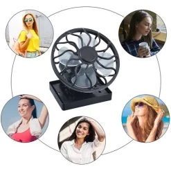Tragbarer Solarventilator Mit Kühlzellen Power Panel Für Camping Wandern Klimaanlage ABS-Material -Elektrischer Ventilator Verkäufe 89077817 3