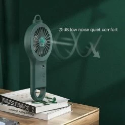 Mini-Luftbefeuchter-Lüfter USB-wiederaufladbarer Lüfter Wassernebel Outdoor-Reisen Tragbarer Lüfter - Grün Leise -Elektrischer Ventilator Verkäufe 91221134 3