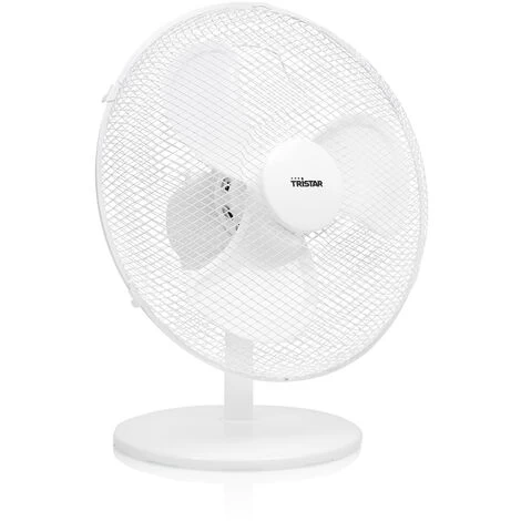 Tristar Tischventilator Weiß Ø 40cm 3-Stufen 3077,4m³/Std Oszillierend 4 Tristar Tischventilator Weiß Ø 40cm 3-Stufen 3077,4m³/Std Oszillierend – Bild 2