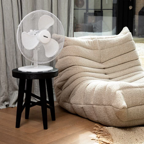Tristar Tischventilator Weiß Ø 40cm 3-Stufen 3077,4m³/Std Oszillierend 7 Tristar Tischventilator Weiß Ø 40cm 3-Stufen 3077,4m³/Std Oszillierend – Bild 5