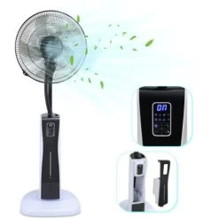 Elektrischer Ventilator Verkäufe 23 Ventilator Standventilator 127cm 75W Luftkühler Ventilator Lüfter Oszillierend Schwarz