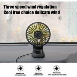 Mini Auto Ventilator Auto Ventilator USB 3-Gang Auto Lüfter Kühler Mit Saugnapf -Elektrischer Ventilator Verkäufe 95446516 3