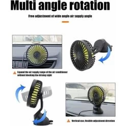Mini Auto Ventilator Auto Ventilator USB 3-Gang Auto Lüfter Kühler Mit Saugnapf -Elektrischer Ventilator Verkäufe 95446516 4
