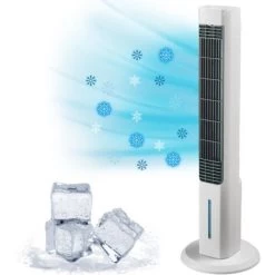 No Name ARTIC AIR POWER TOWER Mobiler Kühler 3 Stufen - VENTEO - Verdunstungskühler Bis Zu 12 Stunden Kühlung - Tank 1.5L