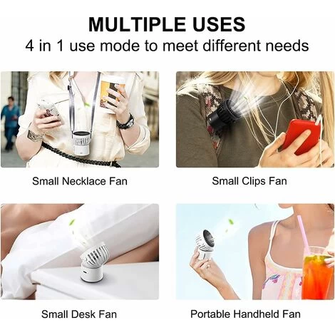 Mini-USB-Handventilator, Wiederaufladbar über USB Mit 3 Einstellbaren Geschwindigkeiten, Tragbarer Ventilator, Für Home Office Und Reisen (WEISS) 7 Mini-USB-Handventilator, Wiederaufladbar über USB Mit 3 Einstellbaren Geschwindigkeiten, Tragbarer Ventilator, Für Home Office Und Reisen (WEISS) – Bild 5