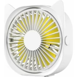 USB-Tischventilator, Tragbarer Mini-Tischventilator, 3 Geschwindigkeiten, 360 ° Drehbarer USB-Lüfter Für Laptop Und Desktop-Computer