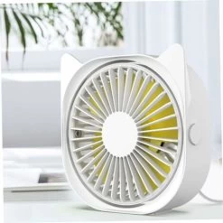 USB-Tischventilator, Tragbarer Mini-Tischventilator, 3 Geschwindigkeiten, 360 ° Drehbarer USB-Lüfter Für Laptop Und Desktop-Computer -Elektrischer Ventilator Verkäufe 95473027 5
