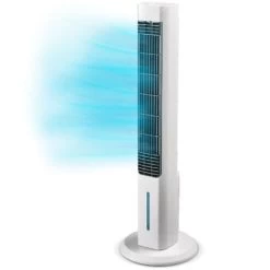 Elektrischer Ventilator Verkäufe 29 LIVINGTON ChillTower - Kühlgerät Mit Wasserkühlung - Mobiler Luftkühler Mit 3 Kühlstufen -Verdunstungs-Kühler Ohne Abluftschlauch Für 12h Kühlung Dank 1,5 L Tank