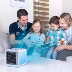 LIVINGTON Arctic Air – Luftkühler Mit Verdunstungskühlung – Mobiles Klimagerät Mit 3 Stufen & 7 Stimmungslichtern – Mini Klimagerät, Tankvolumen Für 8h Kühlung Das Original Aus Dem TV -Elektrischer Ventilator Verkäufe 96102166 3