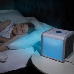 LIVINGTON Arctic Air – Luftkühler Mit Verdunstungskühlung – Mobiles Klimagerät Mit 3 Stufen & 7 Stimmungslichtern – Mini Klimagerät, Tankvolumen Für 8h Kühlung Das Original Aus Dem TV -Elektrischer Ventilator Verkäufe 96102166 5