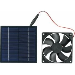 Lüfter Mit Solarpanel, 20 W Solarlüfter, IP65 Wasserdicht, Wohnwagen, Hühnerstall, Dachlüfter Für Hundehütten, Gewächshäuser