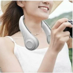 Tragbarer Nackenventilator 2000mAh Freisprecheinrichtung Persönlicher Ventilator Tragbarer Nackenriemen USB-Ventilator Freisprechkabel Sportventilator Weiß 11 Tragbarer Nackenventilator 2000mAh Freisprecheinrichtung Persönlicher Ventilator Tragbarer Nackenriemen USB-Ventilator Freisprechkabel Sportventilator Weiß -Elektrischer Ventilator Verkäufe 96209809 5