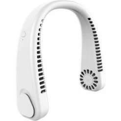 Tragbarer Halsventilator, Blattloser Halsventilator, Hnde Frei Um Den Hals, Tragbarer Persnlicher Ventilator, Tragbarer 3-Gang-USB-Halsventilator, Blattloser, Freihndiger Ventilator F��r B��ro, Reisen