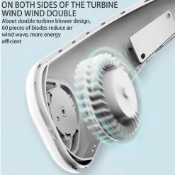 Tragbarer Halsventilator, Blattloser Halsventilator, Hnde Frei Um Den Hals, Tragbarer Persnlicher Ventilator, Tragbarer 3-Gang-USB-Halsventilator, Blattloser, Freihndiger Ventilator F��r B��ro, Reisen -Elektrischer Ventilator Verkäufe 97095353 5