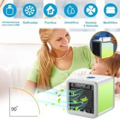 Mini Tragbarer Klimaanlagen Entfeuter USB -LED -Fan Fan -Elektrischer Ventilator Verkäufe 97133285 3