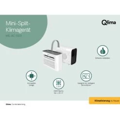 Qlima MS-AC 5001 - Mini-Split-Klimagerät -Weiss / Schwarz -Elektrischer Ventilator Verkäufe 98091718 3