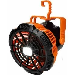 Leiser 1200-mAh-Lüfter, Um 180° Drehbarer Tragbarer Tischventilator Mit LED-Licht, Wiederaufladbarer USB-Campingventilator, Fernbedienung, Haken, Geeignet Für Reisen/Picknick/ -Elektrischer Ventilator Verkäufe 98600279 5