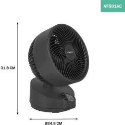 Hochwertiger Tischventilator - Sehr Leise - 3 Geschwindigkeitsstufen - Schwarz Inklusive Fernbedienung 9 Hochwertiger Tischventilator - Sehr Leise - 3 Geschwindigkeitsstufen - Schwarz Inklusive Fernbedienung -Elektrischer Ventilator Verkäufe 98794010 3