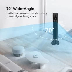 Aigostar Ross Smart Turmventilator Mit Fernbedienung, WiFi App-Steuerung Kompatibel Zu Alexa Sprachsteuerung, 24H Timer, 70° Oszillation, 3 Geschwindigkeiten Und Modi, Ventilator Leise Schlafzimmer 11 Aigostar Ross Smart Turmventilator Mit Fernbedienung, WiFi App-Steuerung Kompatibel Zu Alexa Sprachsteuerung, 24H Timer, 70° Oszillation, 3 Geschwindigkeiten Und Modi, Ventilator Leise Schlafzimmer -Elektrischer Ventilator Verkäufe 98875656 5