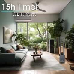 Echos Turmventilator 12 Stufen 3 Modi 15h Timer LED-Display Fernbedienung DC Motor 50 Watt 11 Echos Turmventilator 12 Stufen 3 Modi 15h Timer LED-Display Fernbedienung DC Motor 50 Watt -Elektrischer Ventilator Verkäufe 99337920 5